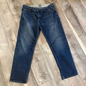 34x30 Tommy Hilfiger Dark Blue Straight Jeans